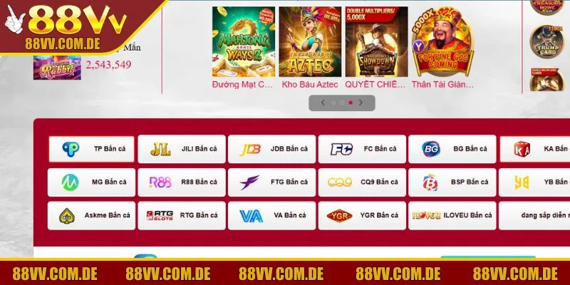 Nhà cái hợp tác với nhiều đối tác phát triển game hàng đầu khu vực 